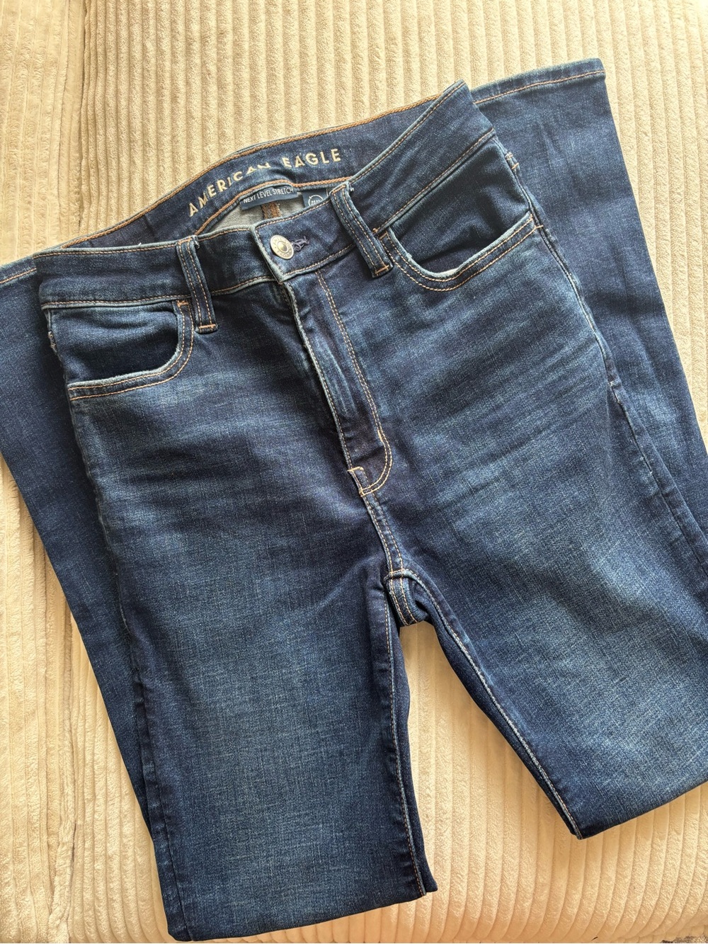 American Eagle Outfitters Women's Dark Blue Skinny Jeans
